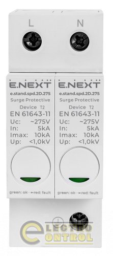 Устройство защиты от импульсных перенапряжений Enext e.stand.spd.2D.275 класc D