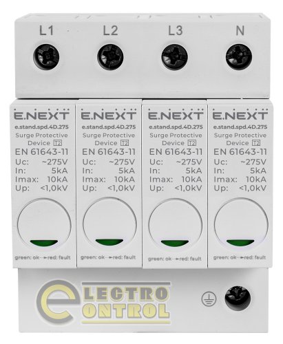 Устройство защиты от импульсных перенапряжений Enext e.stand.spd.4D.275 класc D