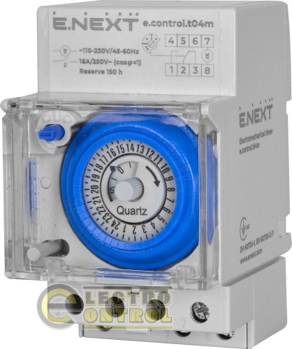 Реле часу електромеханічне Enext e.control.t04m