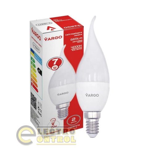 LED лампа VARGO C37 7W E14 665lm 4000K