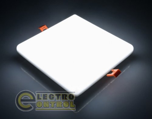 Свiтлодiодний свiтильник VARGO квадрат 24W 5000K 2400lm 175-265V з регульованими кліпсами 50-150mm розмір 170*170mm
