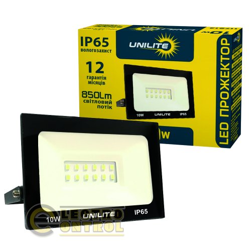 Светодиодный LED прожектор UNILITE 10W 220V 850lm 6500K