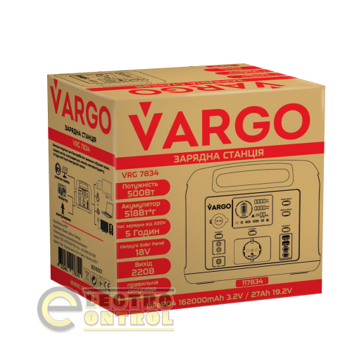 Зарядная станция VARGO VRG 7834 500В 518Вт*ч 162000mAh