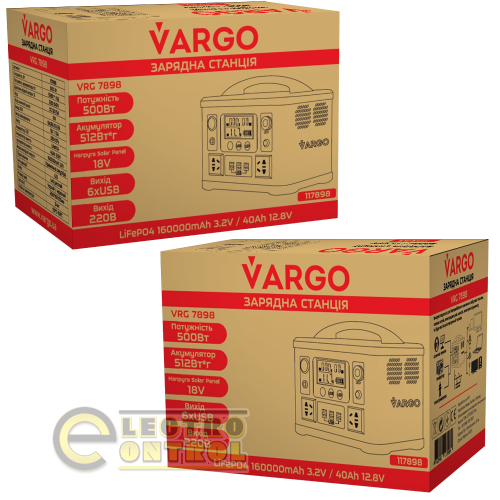 Зарядная станция VARGO VRG7898 500Вт 512Вт*ч 160000mAh