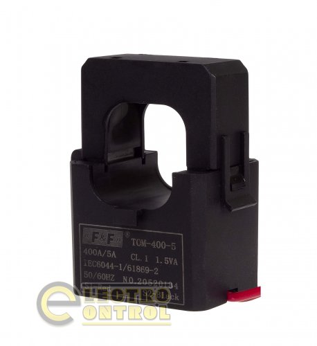 Трансформатор тока F&F TOM-400-5 с разборным сердечником 400/5