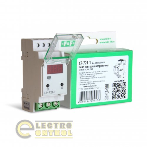 Реле напруги F&F EA 63А CP-721-1
