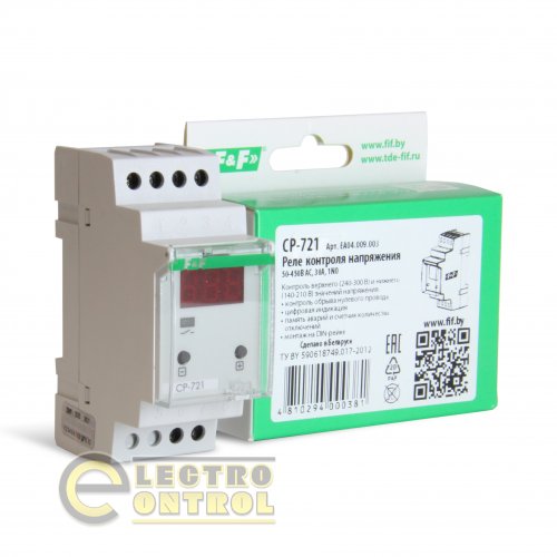 Реле напряжения F&F EA 30А CP-721