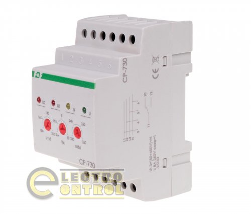 Реле напряжения F&F трёхфазное 10А CP-730