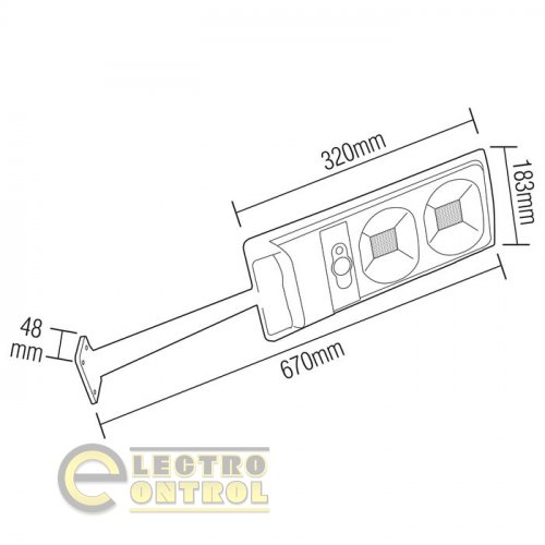 Світлодіодний світильник вуличний COMPACT-20 074-010-0020-020
