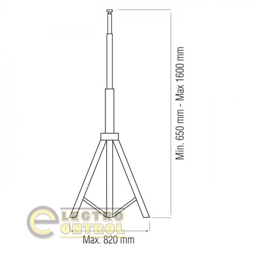 Підставка під прожектор одинарна TRIPOD SINGLE 107-001-0001-010