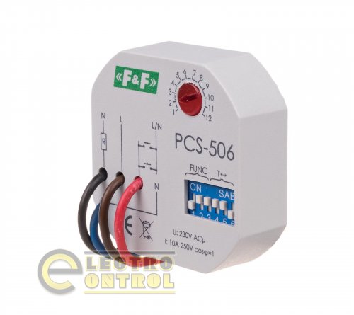 Реле времени PCS-506 8 функций с управляющим входом