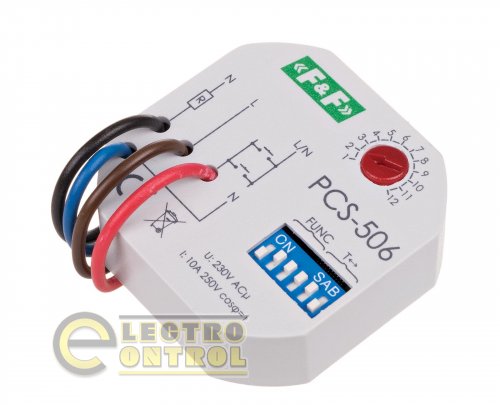 Реле времени PCS-506 8 функций с управляющим входом