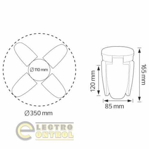 Світлодіодна лампа Horoz DAISY 40W E27 001-061-0040-010
