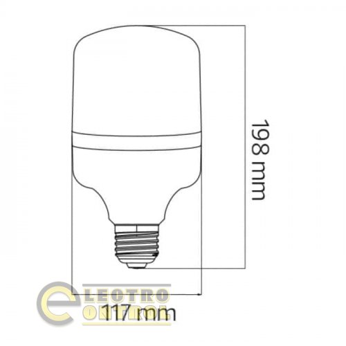 Світлодіодна лампа Horoz TORCH-40 40W E27 6400K 001-016-0040-013