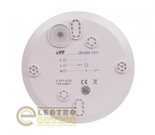 Датчик движения F&F DR-06W-24V белый 24В
