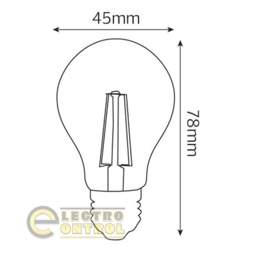 Світлодіодна лампа Horoz FILAMENT MINI GLOBE-4 4W Е27 2700К 001-063-0004-010