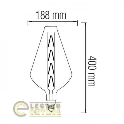 Світлодіодна лампа Horoz Filament PARADOX-XL 8W Е27 Янтар 001-052-0008-110