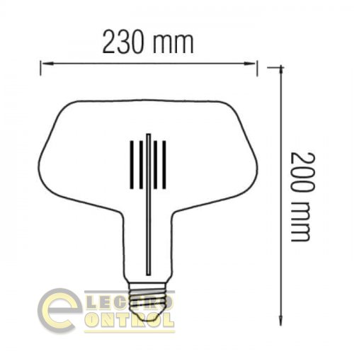 Світлодіодна лампа Horoz Filament GINZA-XL 8W Е27 Титан 001-050-0008-120