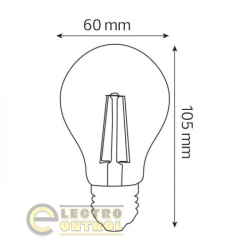 Світлодіодна лампа Horoz  FILAMENT GLOBE-6 6W Е27 4200К 001-015-0006-030