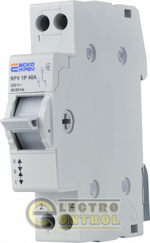 Ручной переключатель ввода АСКО І-0-ІІ RPV 1P 40A A0010220003