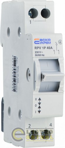 Ручной переключатель ввода АСКО І-0-ІІ RPV 1P 40A A0010220003