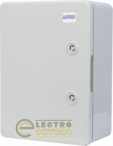 Корпус из АБС-пластика АСКО ударопрочный с монтажной панелью непрозрачная дверца 30х40х17 ІР65 серии UBox