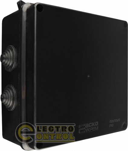 Распределительная коробка АСКО серии UAtmo Jet Black 150х150х70 (9шт)