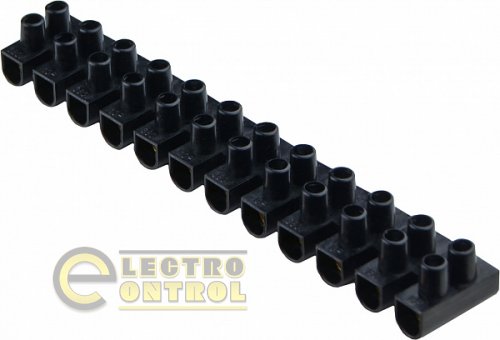 Клеммная колодка АСКО тип W(U) 10 мм² / 10А серии ЕМ чёрная