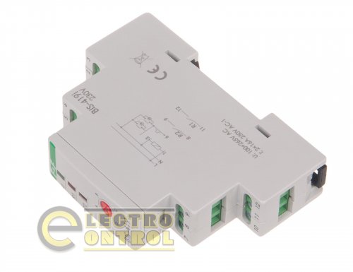 Импульсное бистабильное реле F&F BIS-419-LED 4 функции 230В