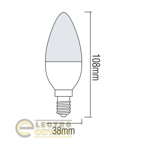 Светодиодная лампа Horoz ULTRA-8 8W E14 6400К 001-003-0008-010