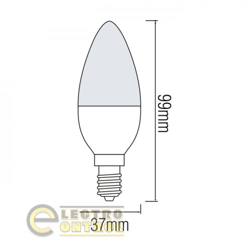 Светодиодная лампа Horoz ULTRA-6 6W E14 6400К 001-003-0006-011