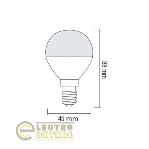 Светодиодная лампа Horoz ELITE-8 8W Е14 6400К 001-005-0008-010