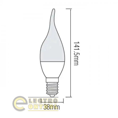 Светодиодная лампа Horoz CRAFT-8 8W E14 4200К 001-004-0008-030