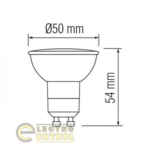 Светодиодная лампа Horoz VISION-10 10W GU10 4200К диммируемая 001-022-0010-060