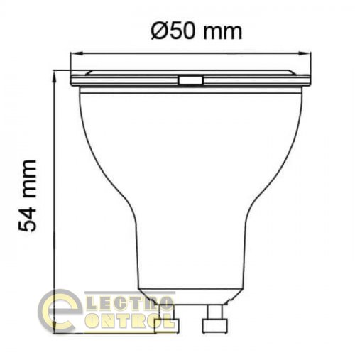 Светодиодная лампа Horoz CONVEX-10 10W GU10 6400К 001-064-0010-010
