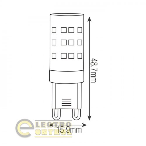 Світлодіодна лампа Horoz PETA-4 4W G9 2700K 001-045-0004-020