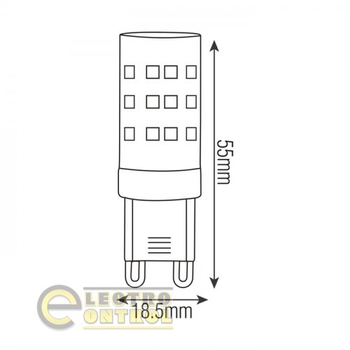Світлодіодна лампа Horoz PETA-8 8W G9 2700K 001-045-0008-020