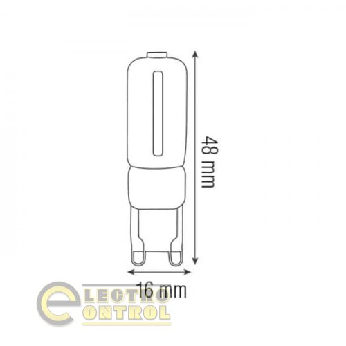 Світлодіодна лампа Horoz DECO-3 3W G9 6400К 001-023-0003-010