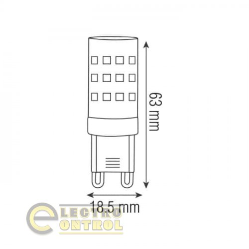 Светодиодная лампа Horoz PETA-10 10W G9 6400K 001-045-0010-010