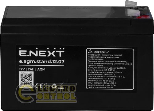 Аккумуляторная батарея Enext e.agm.stand.12.07 12V 7Ah AGM s072001
