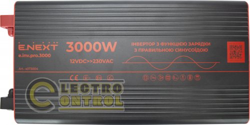 Інвертор з функцією зарядки e.inv.pro.3000 12/220В 3000Вт чистий синус s073004