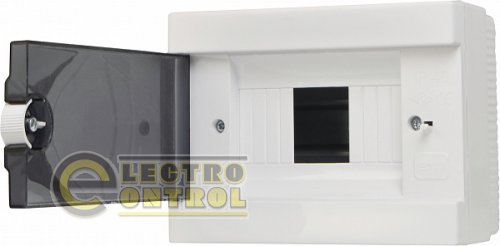 Щит модульний АСКО пластиковий 6 модулів навісний серії UBox