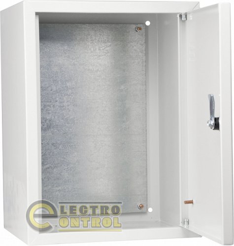 Щит з монтажною панеллю АСКО металевий Light 40х30х25 IP31 серії UBox