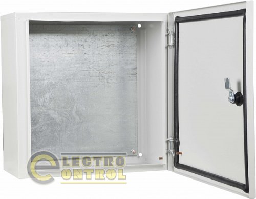 Щит з монтажною панеллю АСКО металевий Light 40х40х20 IP54 серії UBox