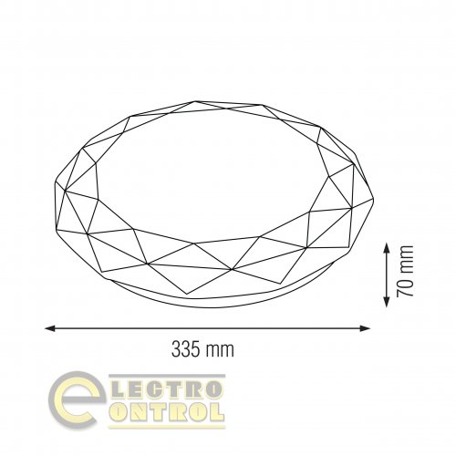 Светодиодный светильник потолочный EPSILON-24 027-004-0024-01-2