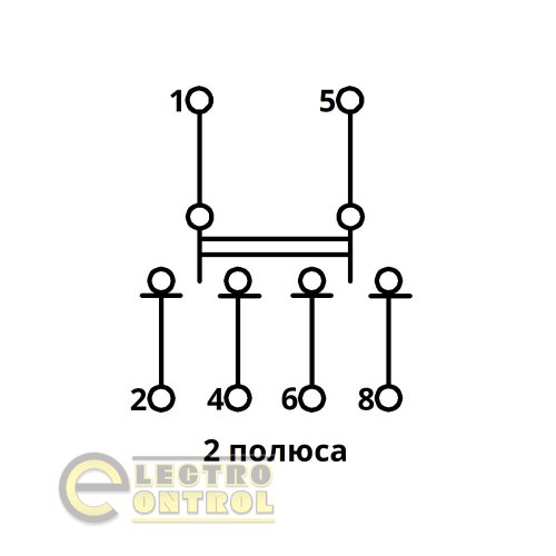 Перемикач навантаження трипозиційний Takel 507815 SFM 2P 63A