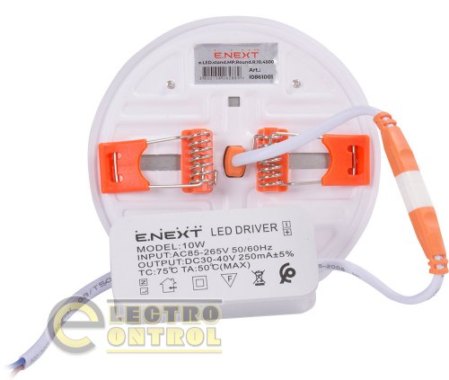 Светильник Enext l0861001 светодиодный встроенный e.LED.stand.MP.Round.R.10.4500 круг 10Вт 4500К 900Лм