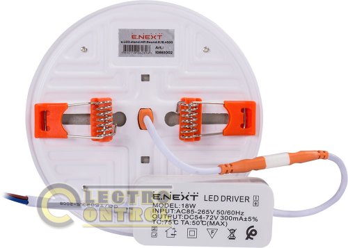 Світильник Enext l0861002 світлодіодний вбудований e.LED.stand.MP.Round.R.18.4500 коло 18Вт 4500К 1620Лм