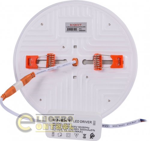 Светильник Enext l0861003 светодиодный встроенный e.LED.stand.MP.Round.R.24.4500 круг 24Вт 4500К 2160Лм