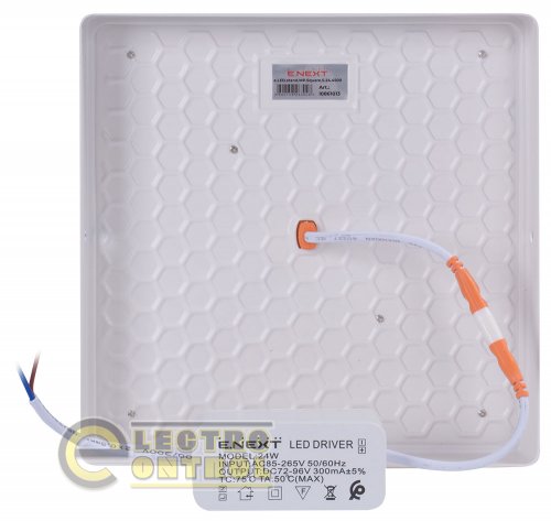Светильник Enext l0861013 светодиодный накладной e.LED.stand.MP.Square.S.24.4500 квадрат 24Вт 4500К 2160Лм